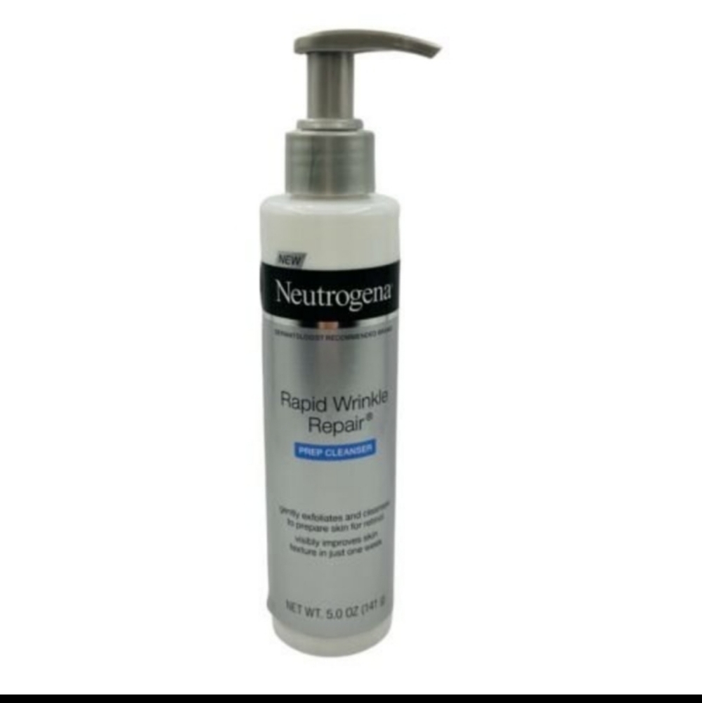 New Neutrogena Rapid Wrinkle Repair Anti Wrinkle Retinol Prep Cleanser 5.0 oz